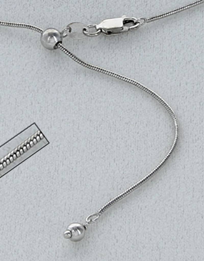 Sterling Silver Adjustable Snake Chain