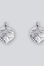 Sterling Silver Aspen Leaf Post Earrings