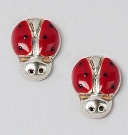 Ladybug Stud Earrings 9.5mm