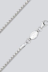 Sterling Silver Round Box 050 Chain Necklace