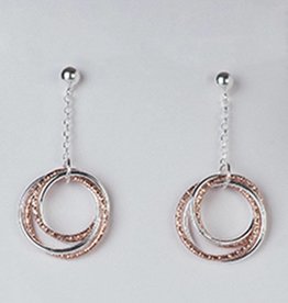 Rings Dangle Earrings Rose Gold