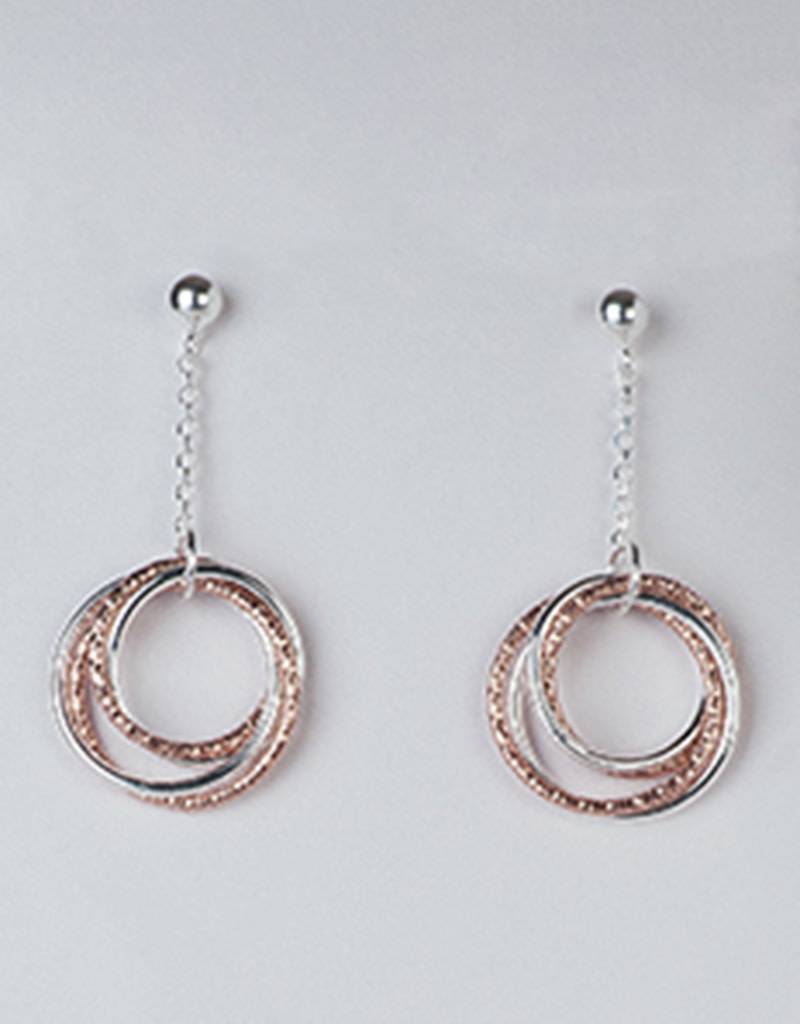 Rings Dangle Earrings Rose Gold