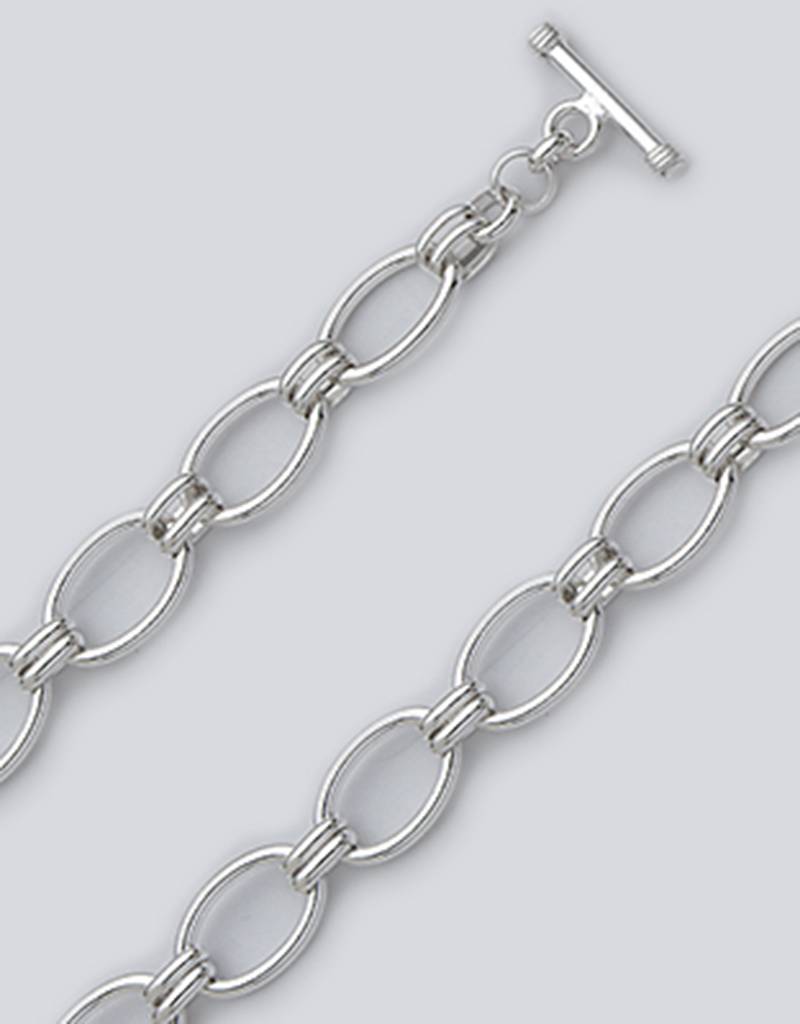 Oval Link Toggle Bracelet