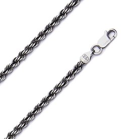 Gunmetal Rope 080 Necklace