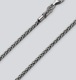 2.15mm Wheat Chain Oxidized