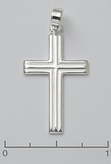 Sterling Silver Cross Pendant 28mm