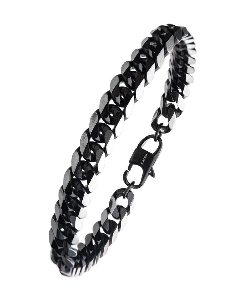 8mm Black Stainless Steel Curb Chain