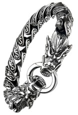Men's Stainless Steel Dragon Bracelet 8.5"