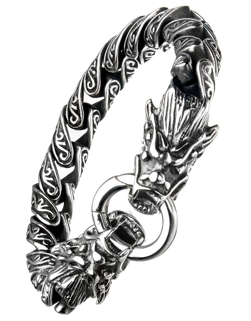 Dragon Steel Bracelet 8.5"