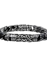 Men's Stainless Steel Gothic Design Bracelet 8.5"