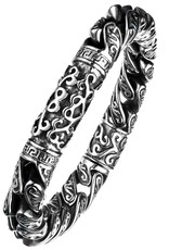 Men's Stainless Steel Gothic Design Bracelet 8.5"