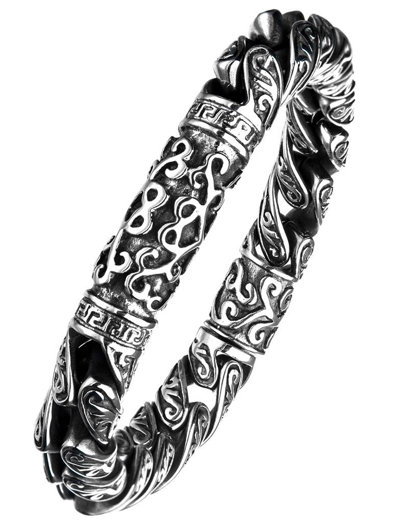 Gothic Steel Bracelet 8.5"