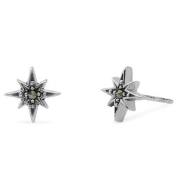 Mracasite Star Stud Earrings 8mm