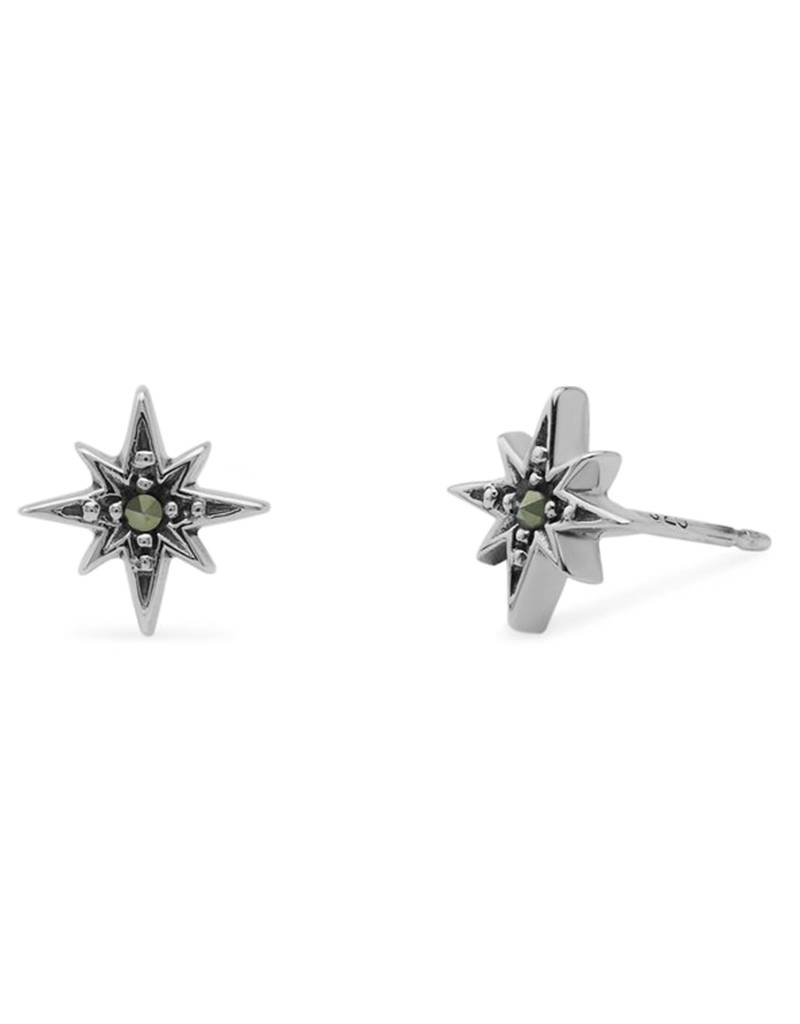 Mracasite Star Stud Earrings 8mm