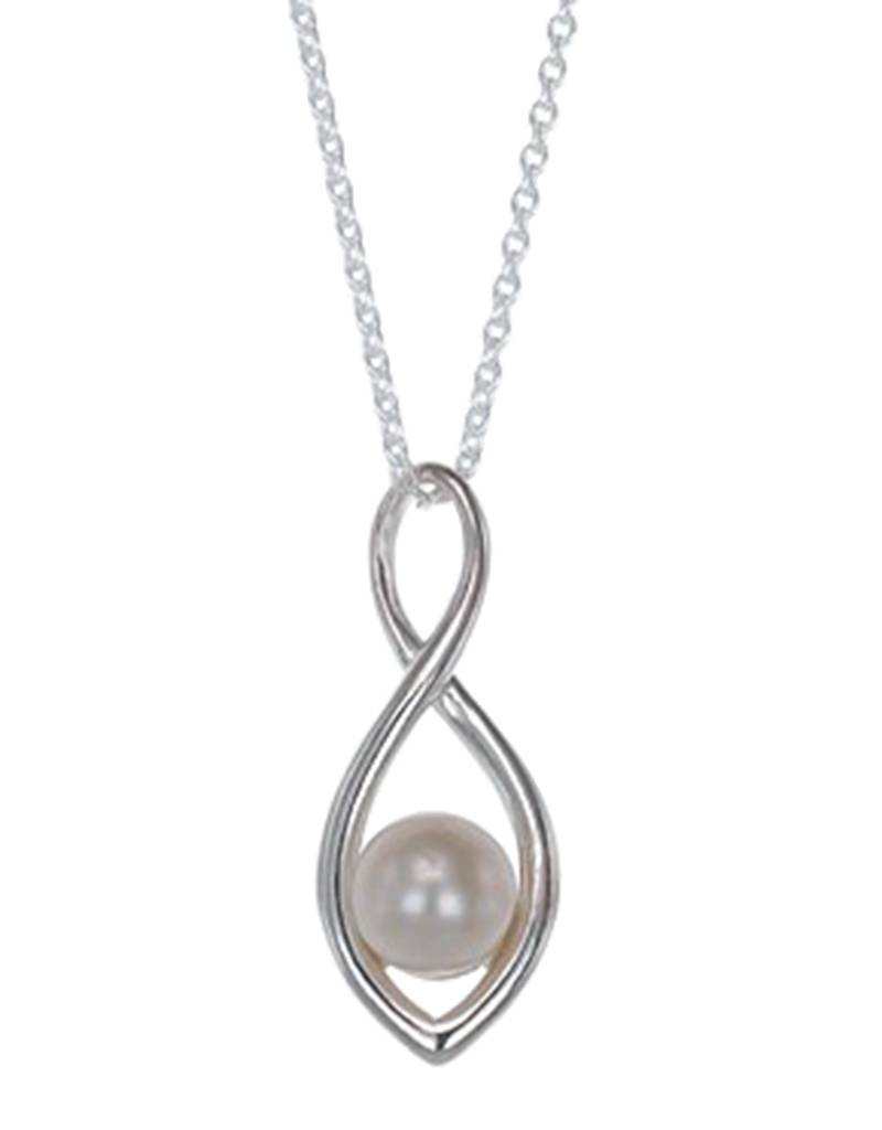 Twist Pearl Necklace 18"+2"