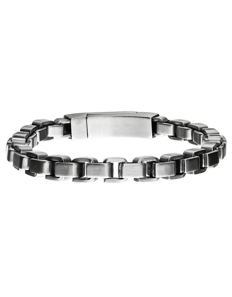 Men's Stainless Steel 8mm Box Link Chain Bracelet 8.25"