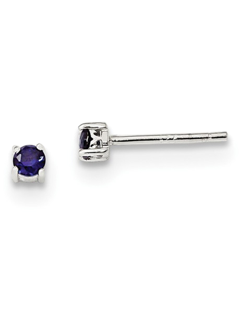 3mm Sapphire (Lab) Stud