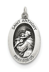 Sterling Silver St. Anthony Charm 19mm