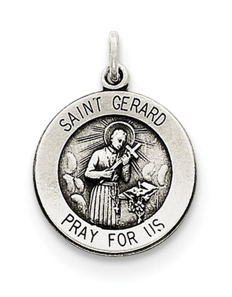 Sterling Silver St. Gerard Charm 15mm