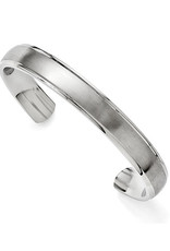 Men's Brushed Stainless Steel Cuff Bracelet
