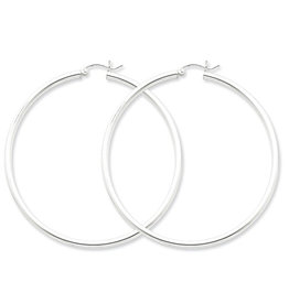 2.5mm Hoop Earrings 60mm