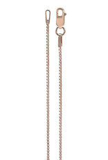 14k Rose Gold Filled 1mm Box Chain Necklace