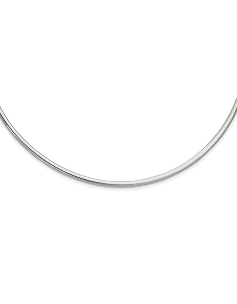 Women's Sterling Silver Collar Cuff Necklace 18"