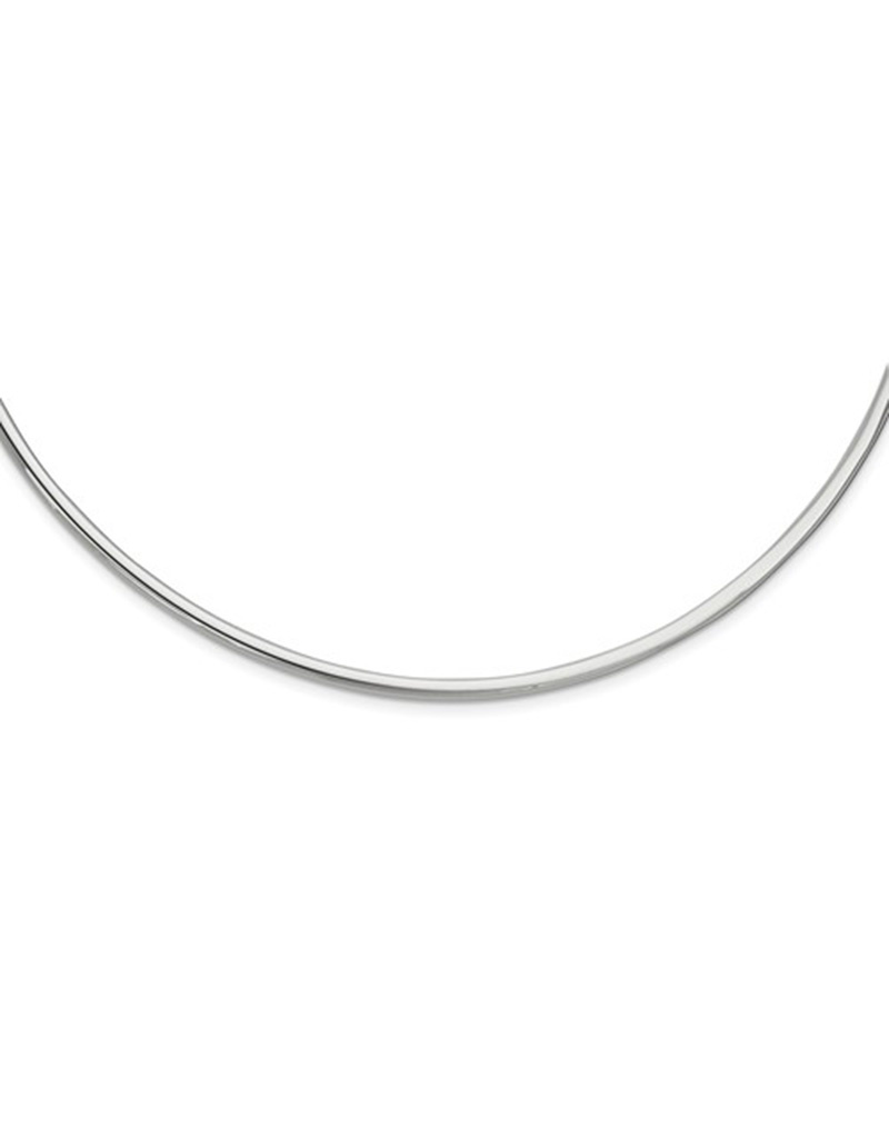 Sterling Silver Collar Cuff Necklace 18" Simply Sterling