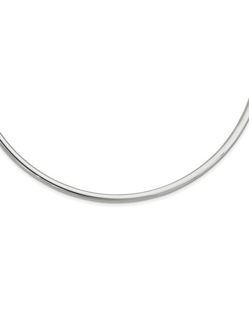 Women's Sterling Silver Collar Cuff Necklace 18"