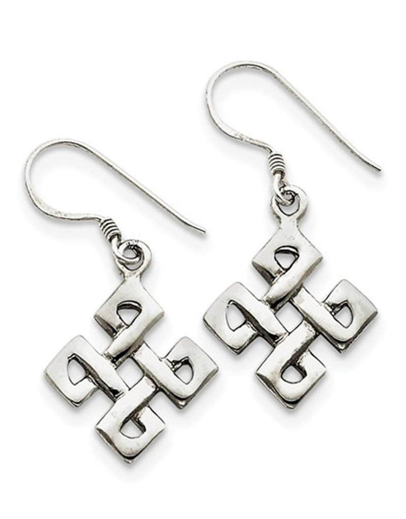 Square Knot Earrings 19mm