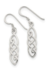 Sterling Silver Celtic Knot Earrings 20mm