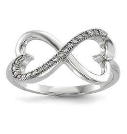 Heart Infinity CZ Ring