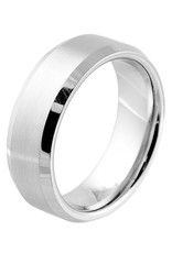 Men's Brushed Tungsten Band Ring