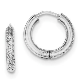 Round D/C Huggie Earrings 15mm