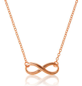 Rose Gold Infinity Necklace 16"+2"