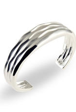 ZINA Zina Sterling Silver Women's Desert Waves Tapered Cuff Bracelet