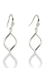 ZINA Zina Sterling Silver Wire Drop Earrings 22mm