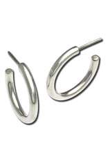 ZINA Zina Sterling Silver 3/4 Hoop Earrings 25mm