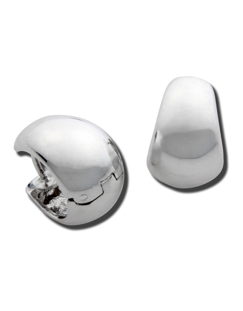 ZINA Oval Tapered Huggie Earrings 15mm