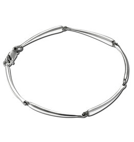 ZINA Curved Bar Link Bracelet 7"