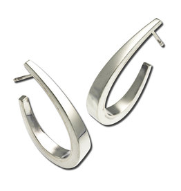 ZINA J-Shaped Post Earrings 35mm