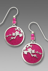 Fuchsia Cherry Blossom Earrings