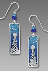 Sun Reflection on Blue Ocean Earrings