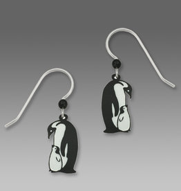 Penguin with Baby Earrings