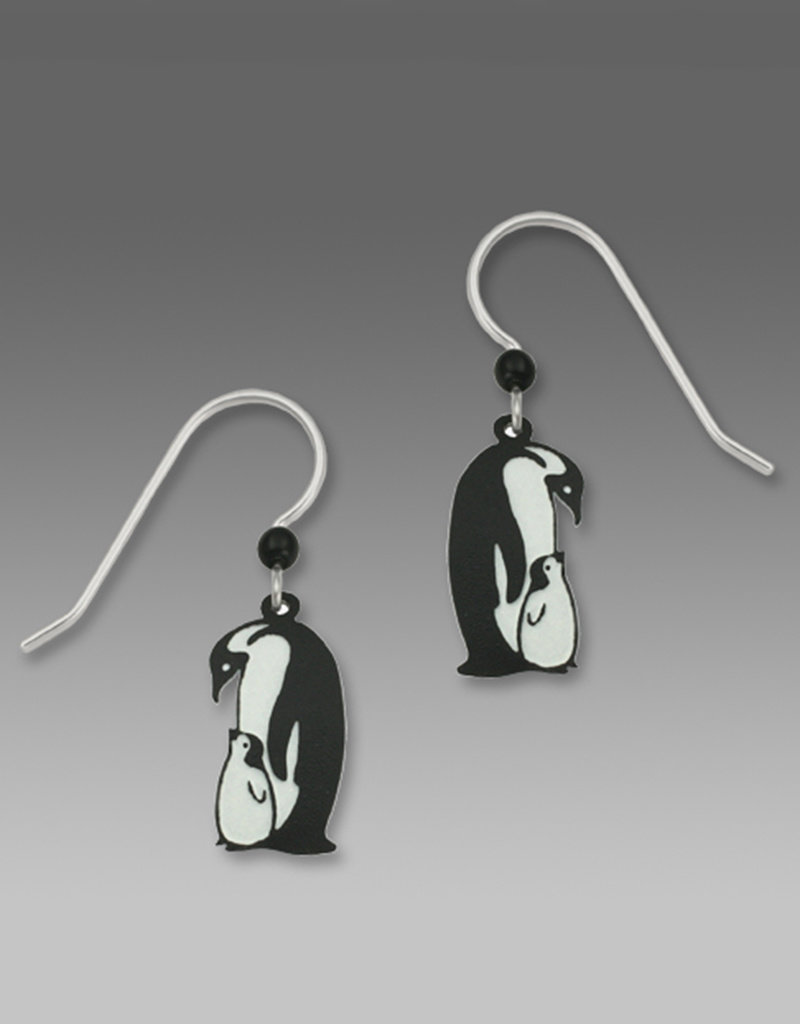 Penguin with Baby Earrings
