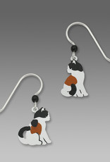 Small Calico Kitty Friends Earrings