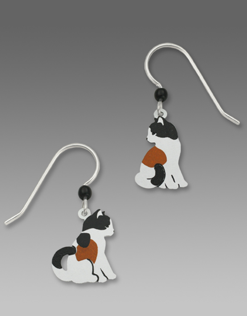 Small Calico Kitty Friends Earrings