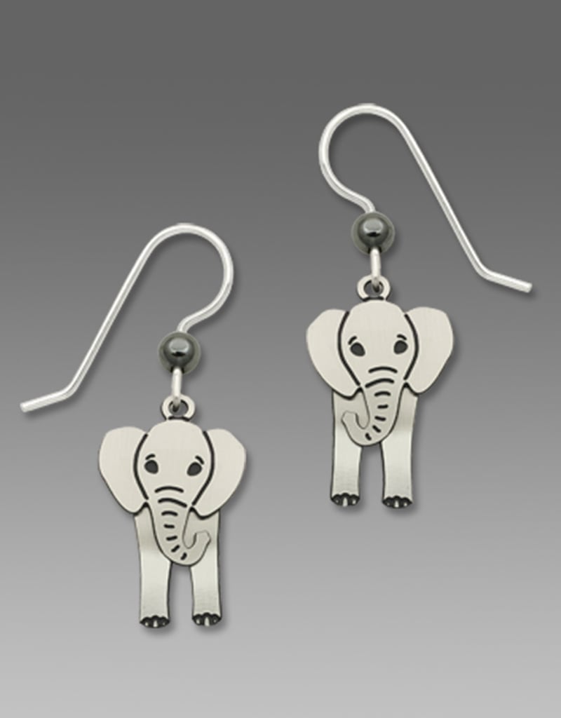 Two-Part Elephant with Swaying Head Earrings