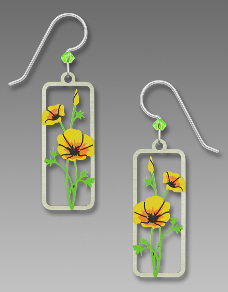 Yellow California Poppies Earrings