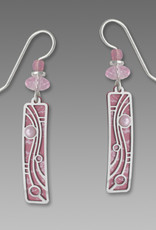 Pink Art Deco Column Earrings